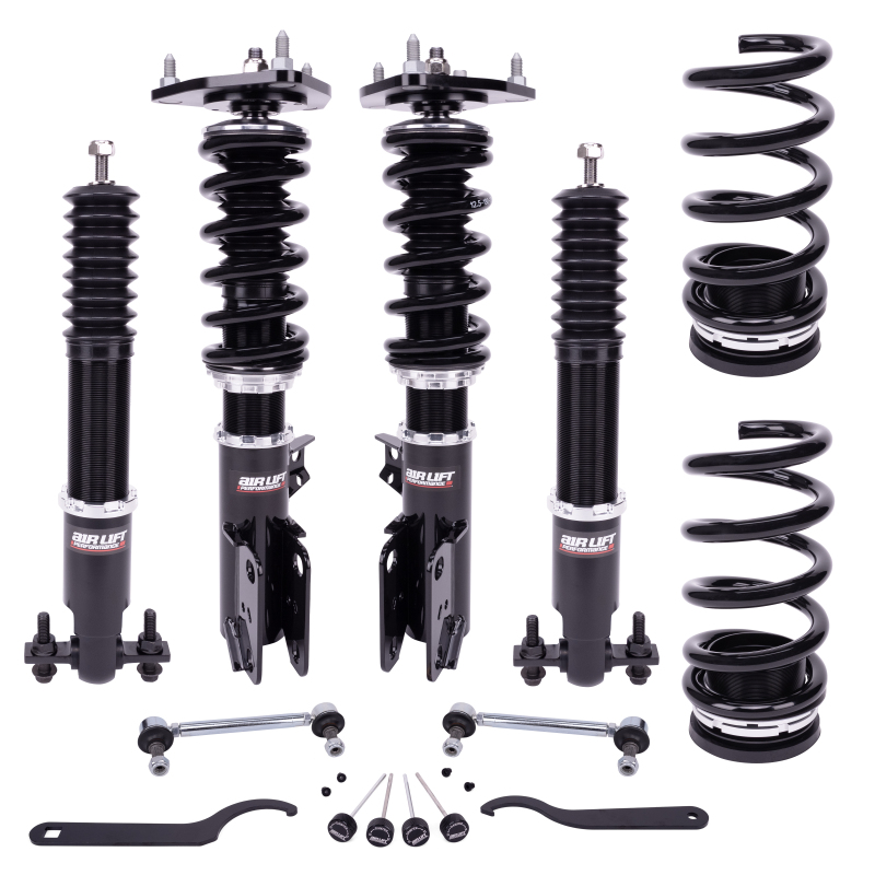 Ford Mustang Suspension Lift Kit - Front + Rear - Air Lift - 32-Way Dampening Adjustable - `15-`24